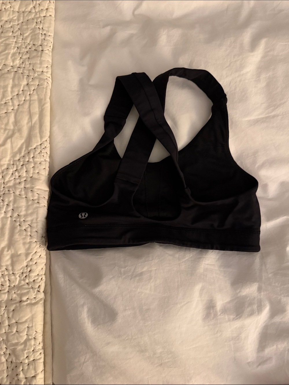 lululemon athletica Black Strappy Cross-Back Sports Bra